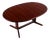 Mahogany Dining Table with Leaves by Schou Andersen for Dyrlund For Sale