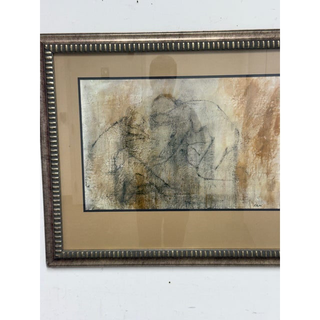 Paper P. Forte Signed Original Painting, Framed For Sale - Image 7 of 11