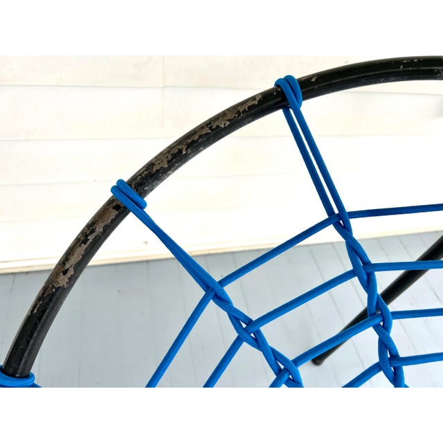 1950s French Folding Patio 'Spider Chairs' by Hoffer - Set of 2 For Sale - Image 10 of 12