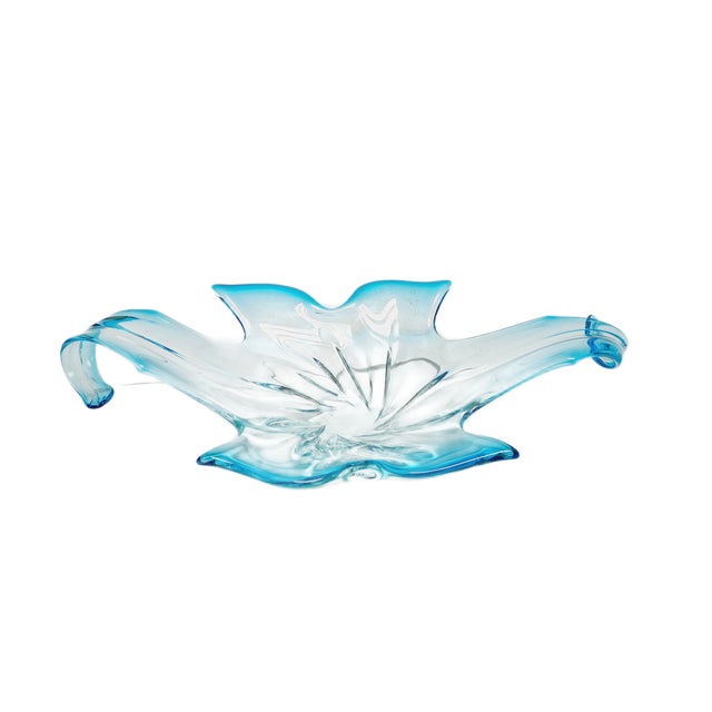 Postmodern Sommerso Murano Glass Fruit Bowl from Mandruzzato, Italy, 1950 For Sale - Image 4 of 14