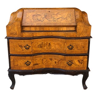 19th Century Walnut Burl Chest of Drawers For Sale