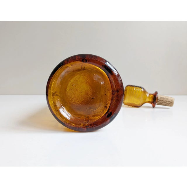 Glass Empoli Glass Decanter, Italy, 1970s For Sale - Image 7 of 11
