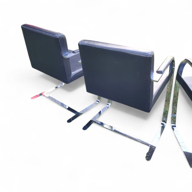 Bauhaus BRNO Chairs attributed to Mies Van Der Rohe, 1970s, Set of 6 For Sale - Image 10 of 18