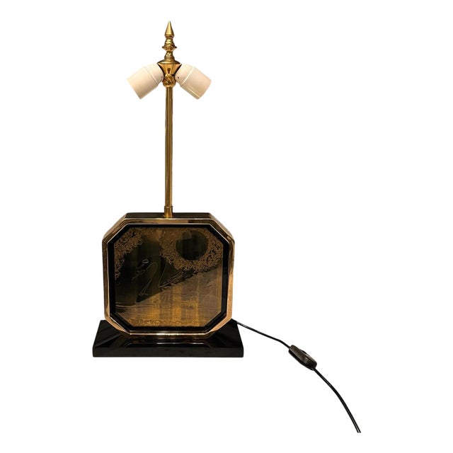 Hollywood Regency Table Lamp by Georges Mathias for Maho, 1970s For Sale