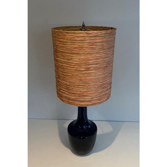 1970s Blown Glass Table Lamp For Sale - Image 4 of 11