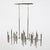 This striking Jonathan Adler faux bamboo chandelier blends sculptural sophistication with timeless glamour offering a...