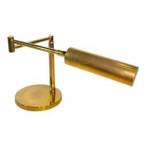Koch & Lowy Brass Swing Table or Desk Lamp 1970s