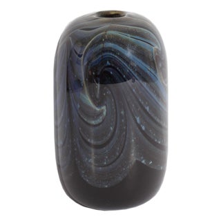 Donald Carlson Signed 1973 Art Glass Vase For Sale