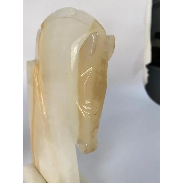 White Onyx Bookends, France, 1970s, Set of 2 For Sale - Image 3 of 8