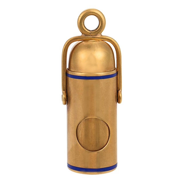 Cartier Vintage 14k Yellow Gold Cigarette Cutter Pendant For Sale