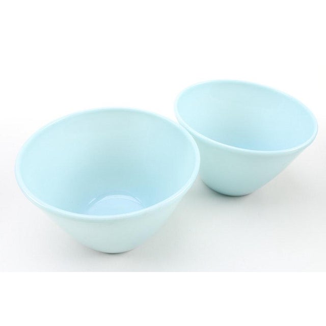 Vintage Fire King MidCentury Turquoise Mixing Bowls Set of 5 Chairish