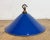 Blue Industrial Blue Enamel Factory Pendant Lamp, 1950s For Sale - Image 8 of 17
