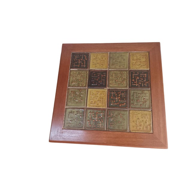 Mid-Century Danish Nesting Tables in Tiled & Teak Frame, 1970s, Set of 3 For Sale - Image 15 of 18