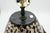 Late 20th Century Black & Ivory Geometric Chulucanas Pottery Lamp – Handcrafted Peruvian Art Tribal Vase Desk Lamp For Sale - Image 4 of 7