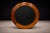 Round Coffee Table in Solid Hardwood & Black Leather, Brazilian Modern, 1970s For Sale - Image 4 of 11