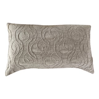 Hodsoll Mackenzie for Zimmer & Rhode Heathered Wool Flannel Lumbar Pillow For Sale