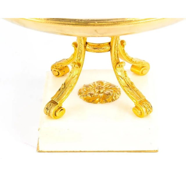 Paint 19th Century French Ormolu Tazza For Sale - Image 7 of 14