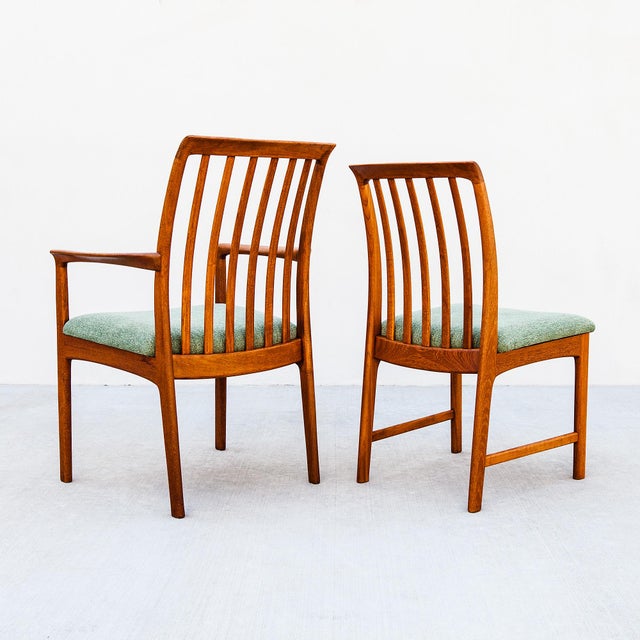 Vintage Folke Ohlsson for Dux Swedish Mid Century Modern Teak Dining Chairs For Sale - Image 12 of 15