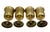 1970s Vintage Mid Century Modern Solid Brass Goblets – Set of 4 For Sale - Image 5 of 12