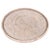 Farmhouse Artifacts Rattan 14" Round Serving Tray, White Wash with Glass Insert For Sale - Image 3 of 5