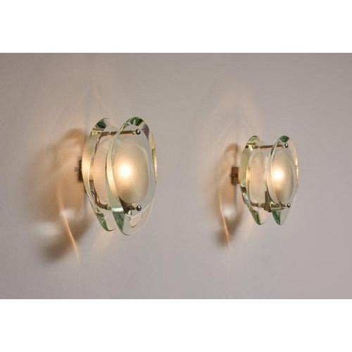 2093 Wall Sconces by Max Ingrand for Fontana Arte, 1961, Set of 2 For Sale - Image 11 of 11