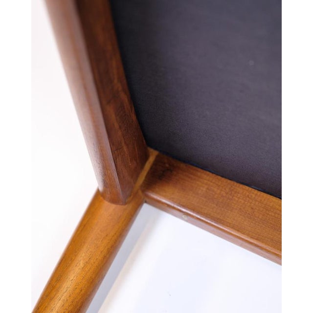 Model 42 Dining Room Chairs in Teak and Blue Fabric by Kai Kristiansen for Andersen Møbelfabrik, 1960s, Set of 6 For Sale - Image 12 of 14