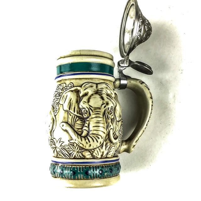 Tan Ceramarte Brazil Beer Steins by Avon - A Pair For Sale - Image 8 of 12