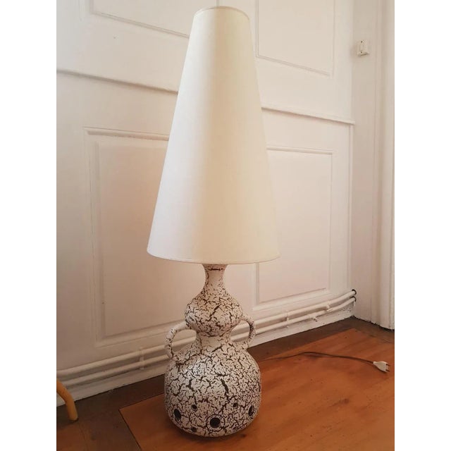 Vintage Ceramic Fat Lava Floor Lamp For Sale - Image 6 of 13