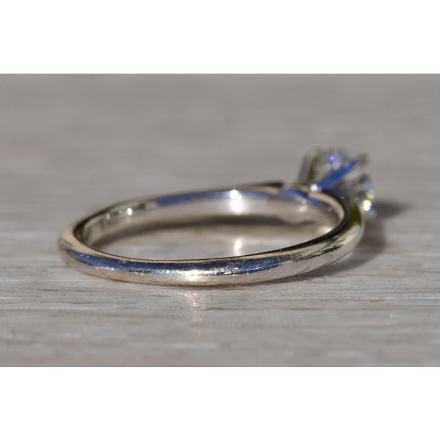 Ladies 14K Solitaire Diamond Engagement Ring set with 0.37 CT Center For Sale In Philadelphia - Image 6 of 10