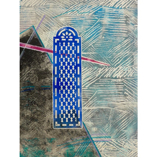 2020s "Pyramid" Martha Holden Contemporary Monoprint on Paper For Sale - Image 5 of 6