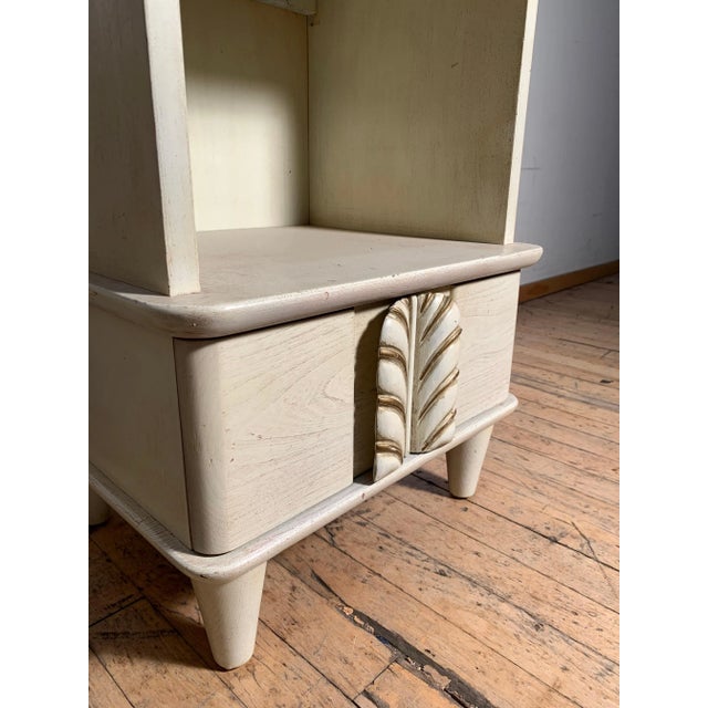 Robsjohn Gibbings Feather Handle Endtables Nightstands - A Pair For Sale - Image 11 of 12