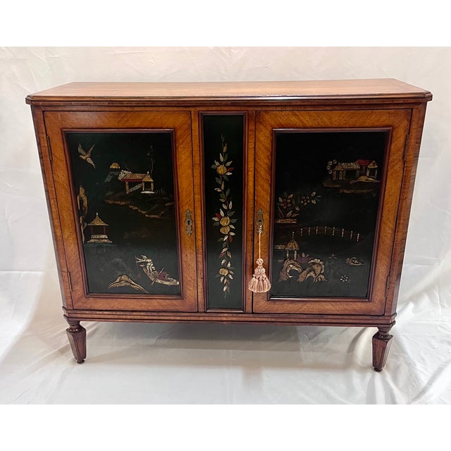 Chinoiserie Antique 19th Century European Chinoiserie Server Cabinet With Phillips Auction Provenance For Sale - Image 3 of 18