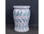 Blue Ceramic Stool with Floral Decor For Sale - Image 8 of 8