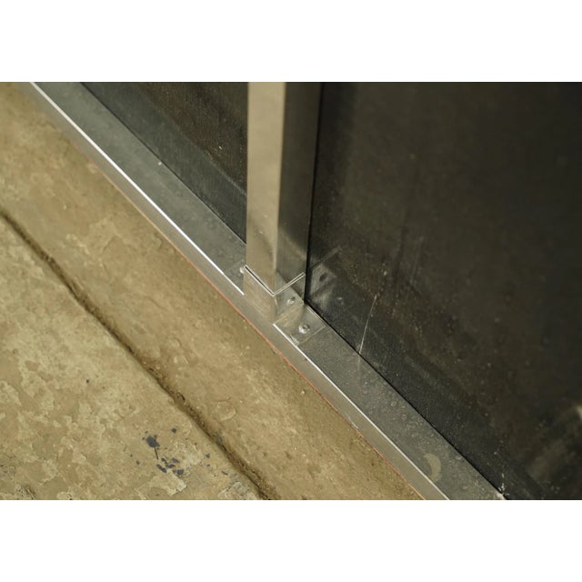 Newly Made Reclaimed Moscot's Optical Aluminum Marty Supreme Movie Prop Sign For Sale - Image 9 of 10