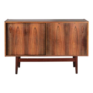 1960s Danish Rosewood Sideboard With Sliding Doors For Sale
