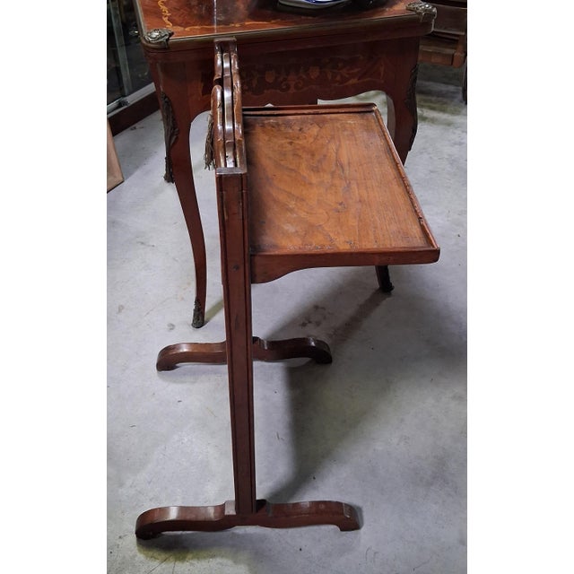 19th Century Napoleon III Fireplace Screen with Discreet Shelf For Sale - Image 3 of 7