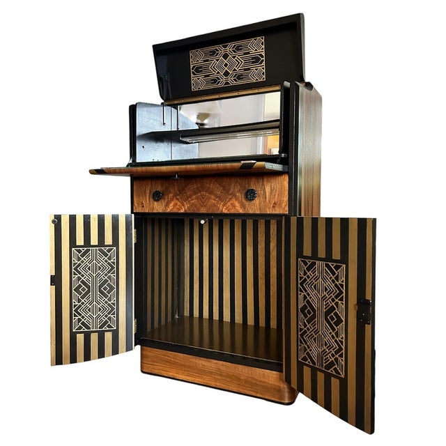 Vintage Art Deco Cocktail Cabinet, 1900s For Sale - Image 3 of 6