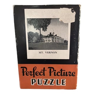 1940s Perfect Picture Puzzle of George Washington’s Mount Vernon - World War II Era For Sale
