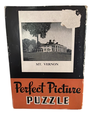 1940s Perfect Picture Puzzle of George Washington’s Mount Vernon - World War II Era