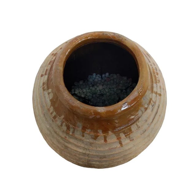 Mid-Century Modern Vintage 1960s Extra Large Greek Terracotta Oil Vase For Sale - Image 3 of 4