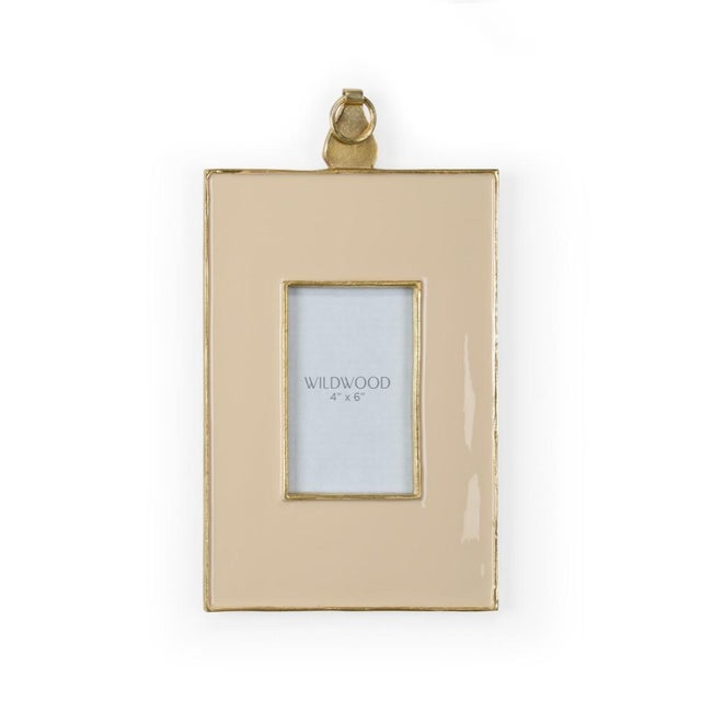 Contemporary Wildwood Peach Enamel Wall Frame, Large For Sale - Image 3 of 3