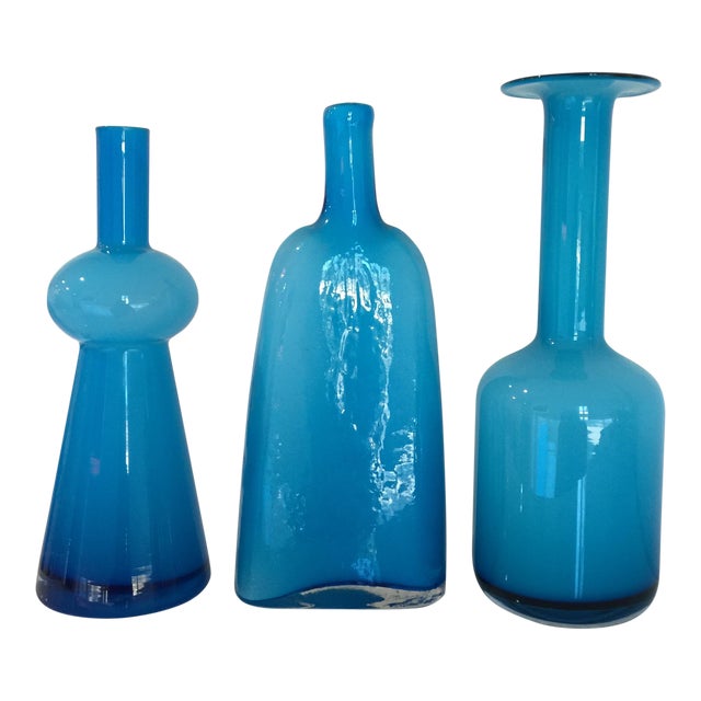 Turquoise Modern Vases Set Of 3 Chairish