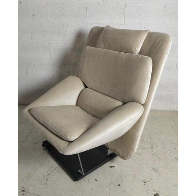 Saporiti Italia Reclining Lounge Chair by Vittorio Introini for Saporiti, 1970s For Sale - Image 4 of 14
