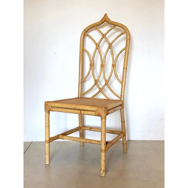 Wicker and Bamboo Chair, 1970s For Sale - Image 14 of 14