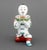 Set of Four Herend Painted Porcelain Figural Open Salts, depicting a Chinese kneeling figure holding floral basket, marked...
