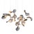 Dune 16 Cluster Chandelier in Silver Anodized Aluminum by Moss Objects For Sale