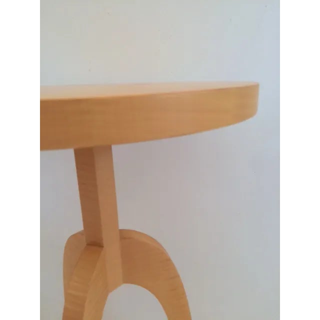 Off-white Todd Hase Sycamore Marquetry Gueridon Table For Sale - Image 8 of 10