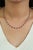 Natural 8.90ct Ruby & 1.24ct Diamond Riviera Tennis Necklace in 14k White Gold For Sale - Image 9 of 17