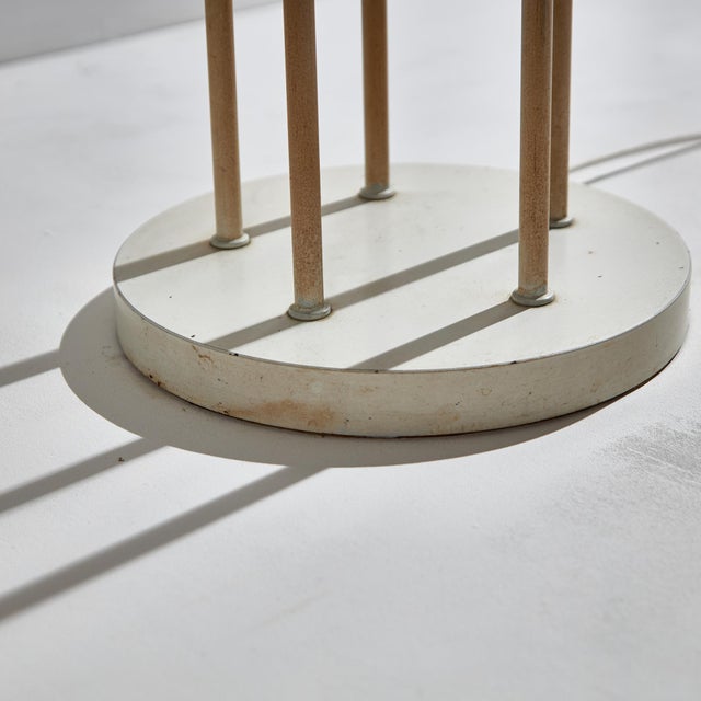Metal and Glass Floor Lamp, 1980s For Sale - Image 6 of 10