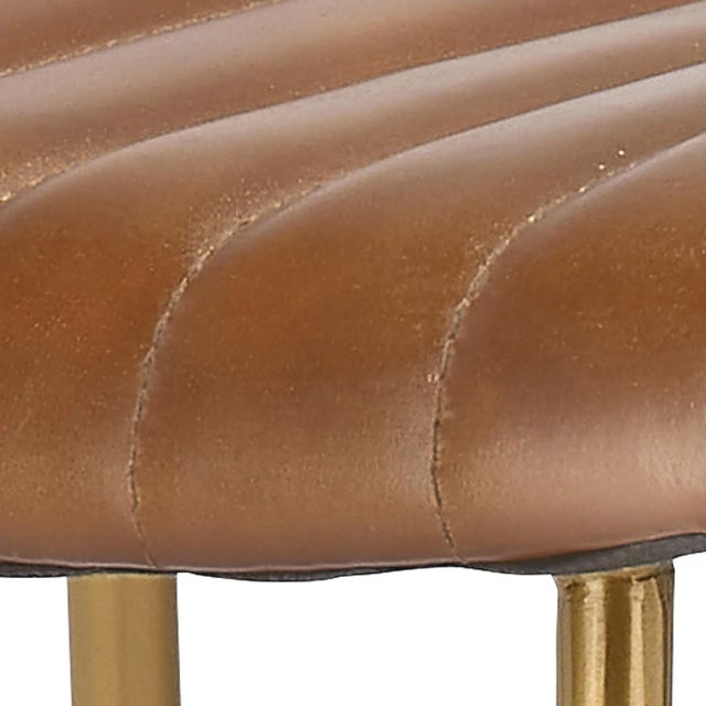 The retro-inspired stool features generous curves and channel tufting that make it truly stand out. The slender frame is...